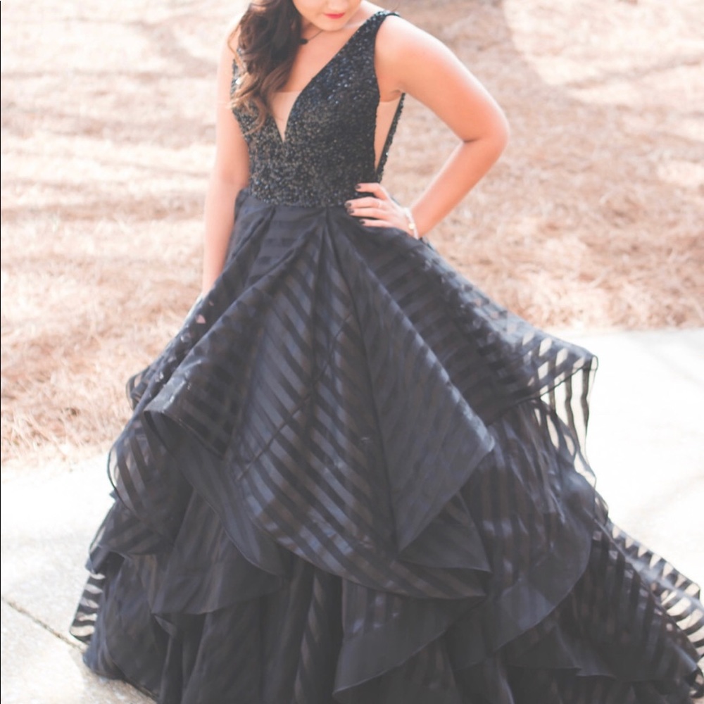 Mori Lee 2018 Black Prom Dress